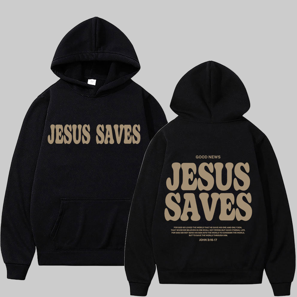 Jesus Saves Streetwear Hoodie (Unisex)
